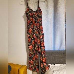 American Eagle Outfitters Multicolor Hawaiian Floral Jumpsuit